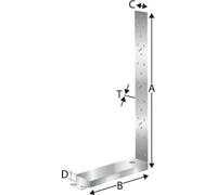 Simpsons HD420M16G-B Barre de Traction HD 420-M16 galvanisé à Chaud avec Homologation, HD420M16G