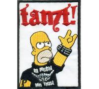 Simpsons Homer Simpson Danse en Heavy Metal we trust Rockabilly Biker L M