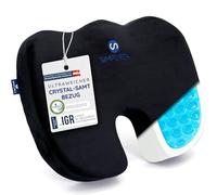 SIMPUREA Coussin orthopédique « Koala » - Avec housse en velours antidérapante - Idéal pour le bureau, la voiture et la maison - Favorise une posture assise saine et un confort et soulage le coccyx