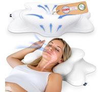 SIMPUREA® Oreiller orthopédique « Bamboo » - Oreiller ergonomique avec mousse à mémoire de forme viscoélastique et housse en fibre de bambou respirante - Pour dormir sur le dos, le côté et le ventre