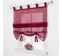 SIMPVALE 1 Pièce de Rideaux Romain Violet 80x155cm Store Romain, Décoration Intérieur Rideau de Fenêtre, Les Rideaux Voilages pour Chambre Salon Cuisine Balcon