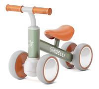 SIMQELLI Draisienne Bebe 1 an, Jouet Enfant 10-24 Mois, Vélo sans Pédales | 4 Roues Vélo d'équilibre pour Garçons Filles, Porteur Enfant 1 an, Premier Cadeau Bébé Anniversaire Noel, Stable et Légère
