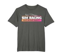 SimRacing Gaming Zocker Drôle Volant Jeu de Course Simulateur T-Shirt