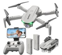 SIMREX Drone avec caméra pour enfants, débutants et adultes - Quadricoptère RC pliable avec maintien de l'altitude, mini drone d'intérieur avec démarrage à un bouton, cadeau pour garçons, filles et