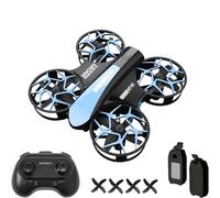 SIMREX Mini drone pour enfants, débutants, rotation à 360°, alimentée à la | Jouet d'avion RC avec maintien de l'altitude, 3 vitesses, mode sans tête, cadeaux pour garçons et filles