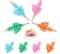 Simsky Lot de 8 Grippies Aide écriture, Guide Doigts Ergonomiques Écriture Enfant, Pencil Grips, Grip Crayon, Ergonomiques Grips, Crayon Pencil Grips pour Crayon pour Enfants Étudiants Adulte Besoin