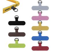 Simsky Lot de 8 Patch pour Cordon de Téléphone Portable, Téléphone Cordon Patch,Patch Universel Téléphone Portable avec Anneau en Métal,Pendentif de Téléphone Portable pour la Plupart des Smartphones