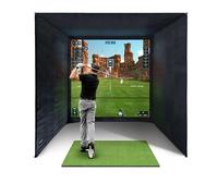 SimSpace Boîtier de simulateur de Golf avec écran de Projection d'impact, Utilisation avec Tous Les simulateurs et moniteurs de Lancement de Golf.