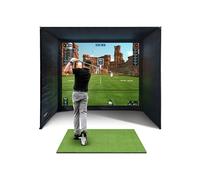 SimSpace Boîtier de simulateur de Golf avec écran de Projection d'impact, Utilisation avec Tous Les simulateurs et moniteurs de Lancement de Golf.