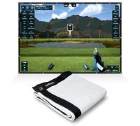 SimSpace Elite Écran D'impact pour Simulateur De Golf - Ecran De Projection Premium pour Simulateur De Golf à Domicile, Construction Monocouche De Haute Qualité, 3 x 3 mètres