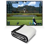 SimSpace Platine Écran d'impact de Golf - Ecran De Projection pour Simulateur De Golf à Domicile, 4 Couches De Mousse Résistante Aux Chocs, Réduction du Bruit, Clarté Ultra 4K HD, 2,3 x 2,575 mètres