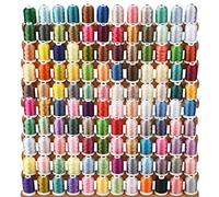 Simthread 120 Farben Polyester Maschinen Stickgarn - 1000 Meter, für Babylock/Janome/Singer/W 6N Stickereimaschine