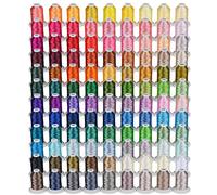 Simthread Bobine de fil à broder de 800 m, 108 couleurs Madère, compatible avec machine à broder et à coudre Babylock, Janome, Singer, Husqvarna