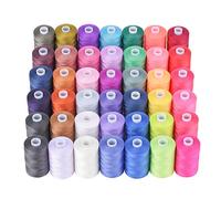 Simthread Fil à Coudre Tout Usage, 42 Bobines de Fil Polyester 1000 Yards, Assortiment Multicolore pour Machine à Coudre, Couture Main, Patchwork, Quilting, DIY et Réparation