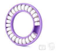 Simthread Lot de 26 bobines de fil pré-enroulé SA156 de classe A 60 wt, blanc