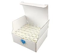 Simthreads Tippe A Stickerei vorgewickelten Spulen Gewinde - 144pcs/pack, für Babylock, Bernina, Janome, Juki, Kenmore, Singer Stickereimaschine (Weiß)