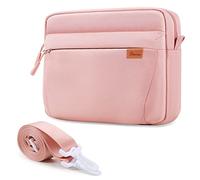 SIMTOP Sac pour Tablette en Polyester pour Femme Sac Ipad Sac à Bandoulière pour Tablette 11 Pouces Étanche Plusieurs Compartiments Housse de Protection pour Tablette,Rose