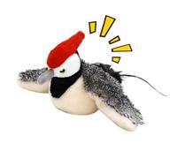 Simulated Chirping Bird Cat Toy | 18 x 6 cm Flapping Moving Bird with Catnip | Interactive Jumping Flying Animal Teaser for Indoor Cats Kittens | Engaging Pet Toy for Adult Cats Boredom Relief and