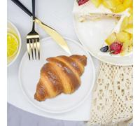 Simulated Croissąnt Bread - 4.72 Inch Croissanť Display | PU Material Croissanť - Lightweight Stain Resistant Fake Bread For Bakery Window Sample Display Photography Props And Home Decor Use