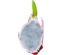 Simulated Dragon Fruit Pimple Popping Fidget Toy with Soft Silicone, 18x10x7cm Sensory Stress Relief Gadget for Office/School/Home, Fun Gift for Adults (White)