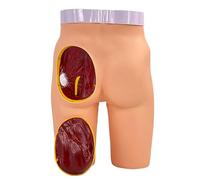 Simulateur d'anatomie fessière et de soins infirmiers - 3 méthodes d'entraînement à l'injection - Détaillé et réaliste - Pour étudiants en médecine et infirmiers