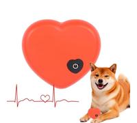Simulateur De Battement De Coeur pour Animaux De Compagnie | Remplacement Apaisant du Jouet De Battement De Coeur Réaliste | Jouet Apaisant pour Chien, Jouets Légers pour Chat, Portable avec Bat