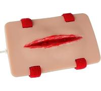 Simulateur de blessure par balle et suture, entraîneur de garrot, 1 pièce | Silicone souple, réutilisable, sans latex. Saignement pompable réaliste. Entraînement des saignements