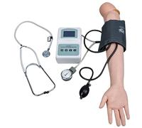 Simulateur de bras d'entraînement de pression artérielle, modèle de pratique artérielle réglable, outils éducatifs et pédagogiques, affichage LCD, son d'écart for l'éducation infirmière
