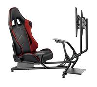 Simulateur de cockpit de siège de course - entièrement réglable avec support d'écran