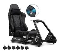 Simulateur de Conduite, Playseat,Support volantSiège de Simulation pour PC avec Haut-Parleurs,Noir