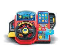 Simulateur de Conduite - VTech Super Console Turbo Pilote - Écran Couleur - 20 Jeux Éducatifs - 3 Modes de Jeu