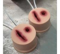 Simulateur de pansement 2 en 1, for l'enseignement médical, modèle d'entraînement au garrot, exercices de suture en silicone, premiers secours, cours militaires