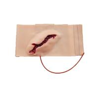 Simulateur de Plaies Kit de Formation aux Soins des Plaies en Silicone Portable Réutilisable pour Formation d’Urgence Pratique de Premiers Secours Éducation Médicale