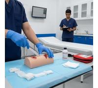 Simulateur de plaies pour la formation, simulateur de lacérations, simulateur de traumatismes, silicone réutilisable pour le contrôle des hémorragies et l'arrêt des saignements A