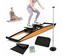 Simulateur de Ski, Machine de Ski à 4 Niveaux, Rouleaux en Caoutchouc