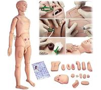 Simulateur de soins infirmiers pour patients - Modèle anatomique multifonction masculin et féminin pour entraînement médical, 165 cm