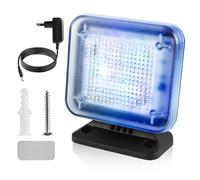 Simulateur de télévision factice avec 12 LED et 3 programmes au choix, factice avec minuterie, complet avec adaptateur secteur pour la protection contre les cambriolages, protection anti-cambriolage