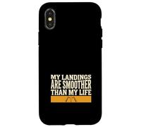Simulateur de vol Aviation Gamer Sim Pilot Coque pour iPhone X/XS
