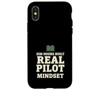 Simulateur de vol Aviation Gamer Sim Pilot Coque pour iPhone X/XS