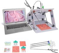 Simulateur d'Entraînement Laparoscopique avec Caméra Endoscopique HD, 4 Instruments & 8 Modules de Formation pour la Pratique Médicale et Le Développement des Compétences en Chirurgie Mini-Invasive