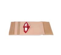 Simulateur portable de fracture ouverte - Modèle de plaie de fracture ouverte pour s'entraîner au débridement, à la suture et à l'hémostase, kit de simulation destiné aux premiers intervenants