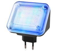 Simulateur TV à LED avec 12 LED et 3 programmes au choix, simulateur de télévision factice grâce à la simulation lumineuse pour une utilisation comme protection anti-effraction, simulateur de