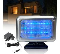 Simulateur TV LED avec 24 LED et 4 programmes au choix, simulateur de télévision factice LED, simulateur de télévision factice, simulateur de télévision factice, simulation lumineuse à utiliser comme