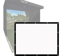 simulateurs de golf pour, tissu d'écran de projection d'affichage d'impact de simulateur de balle 4: 3 Sim pour l'entraînement de golf à domicile en intérieur et en extérieur(Color:,Size:110in 4: