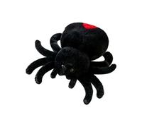 Simulation Araignée Sauteuse Araignée Poupée Rampante Poupée en Peluche Mignon Reptile en Peluche Super Mignon Noir