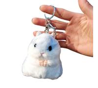 Simulation Cartoon Hamster Porte-clés pour jouets Accessoires Cadeau Carnaval Prix pour sac à dos Cadeau Peluche Porte-clés