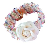 Simulation Collier de Chaton décoratif de Chats de Chat avec Charme de Fleur pour Petits Animaux de Compagnie matériau en Laine Tricot léger pour Les Festivals et Les Tenues de Week-End