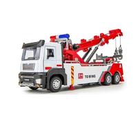 Simulation Construction Ingénierie Voiture Camion-Poubelle à Double Crochet, échelle 1:32, modèle réduit en métal moulé sous Pression, Friction. Véhicule de Chantier. Piles Non incluses(Clearing Car)