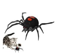 Simulation D'araignée Noire | Prank Fake Spider Jouet Réaliste | Creepy Crawly Gag Blague Prop | Jouet Pour Animal De Compagnie Compagnon De Chat Ennuyé D'intérieur | Adultes Petit Ami Petite