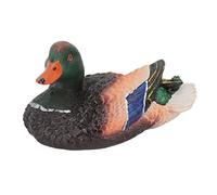 Simulation de Canard Flottant à l'eau, Sculpture en résine synthétique, décoration d'étang de Fontaine, Artisanat de Canard Flottant réaliste pour Jardin, étang, Bureau,